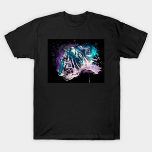 Abstract Tiger Profile Reversed Colors T-Shirt